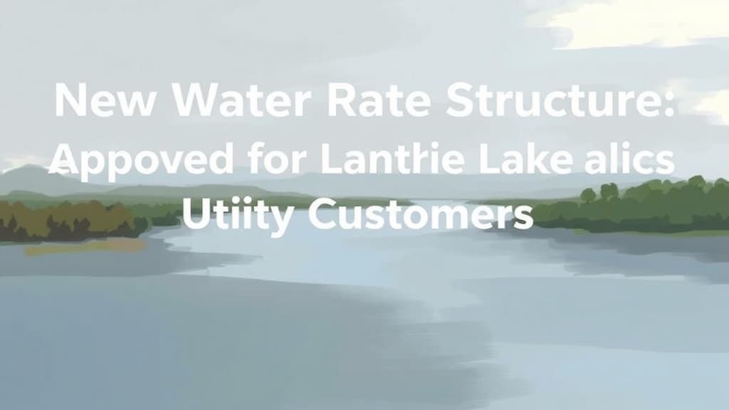 New Water Rate Structure Approved for Landrie Lake Utility Customers
