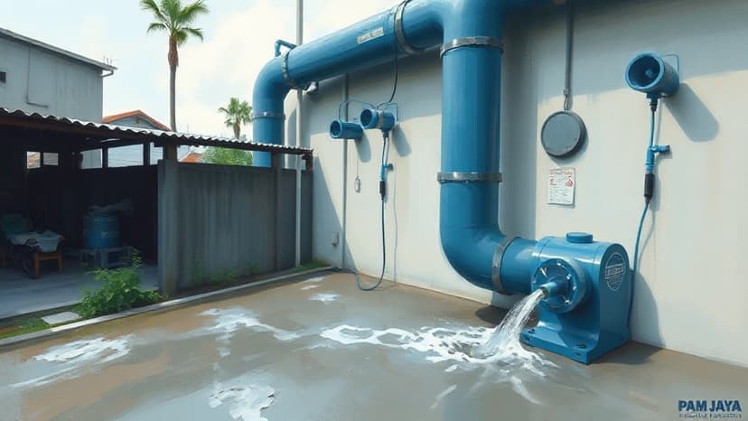 PAM JAYA Addresses Water Pipe Leak in Antasari, Jakarta