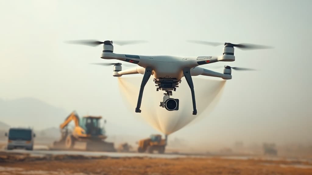 Hyundai E&C Tests Water-Spraying Drone for Dust Control at Demolition Sites