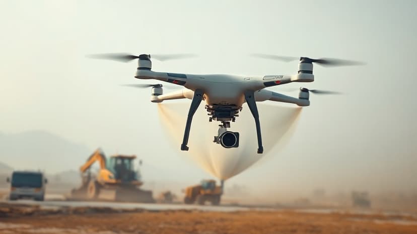 Hyundai E&C Tests Water-Spraying Drone for Dust Control at Demolition Sites