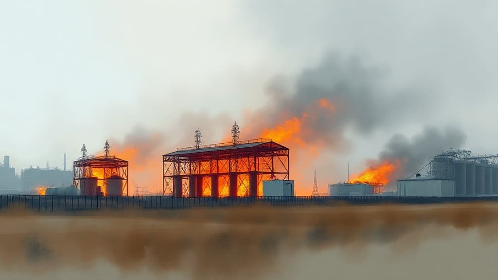 Planned Hazard Reduction Burn at Newcastle Substation, Killingworth