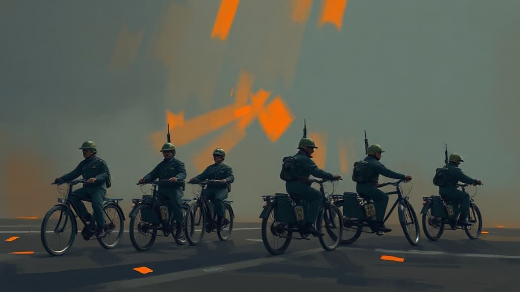 Establishment of Bicycle Military Units in Lebanon, 1890s