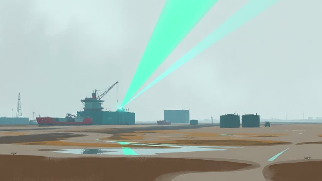 Green Light Beam Implemented at Talacre Terminal for Bird Control During Demolition