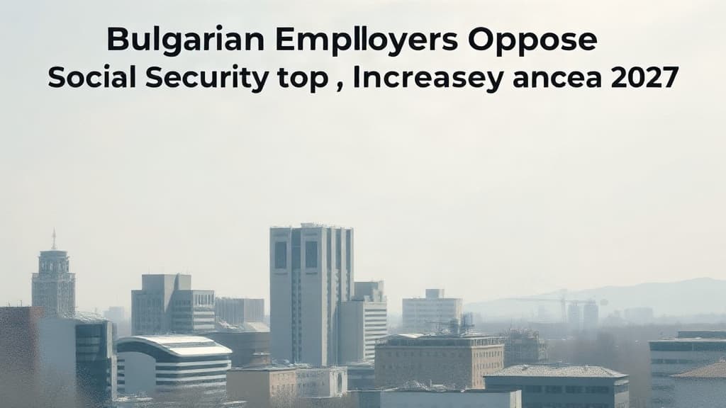 Bulgarian Employers Oppose Social Security Income Cap Increase for 2027