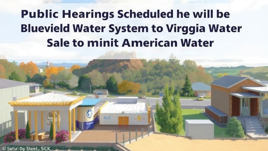 Public Hearings Scheduled for Bluefield Water System Sale to Virginia American Water