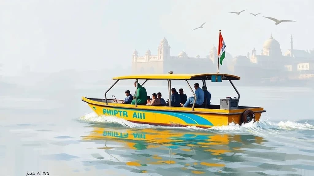 India Launches First Indigenous Hydrogen-Powered Water Taxi Service in Varanasi