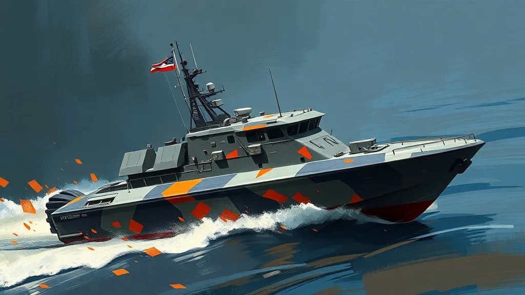 South Korean Marine Corps Launches Marlin High-Speed Combat Boat for Coastal Operations